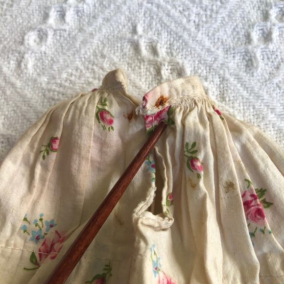 VTG 1960s Ideal “Pepper” Tammy-Family Doll 9″ orig. dress handmade floral skirt - Picture 11 of 12